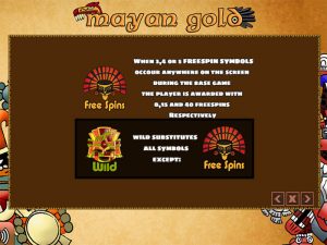 Mayan Gold paytable3
